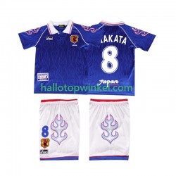 Japan Voetbalshirt NAKATA 8 1998 Retro Kleuters/Kids Thuis Tenue Korte Mouw