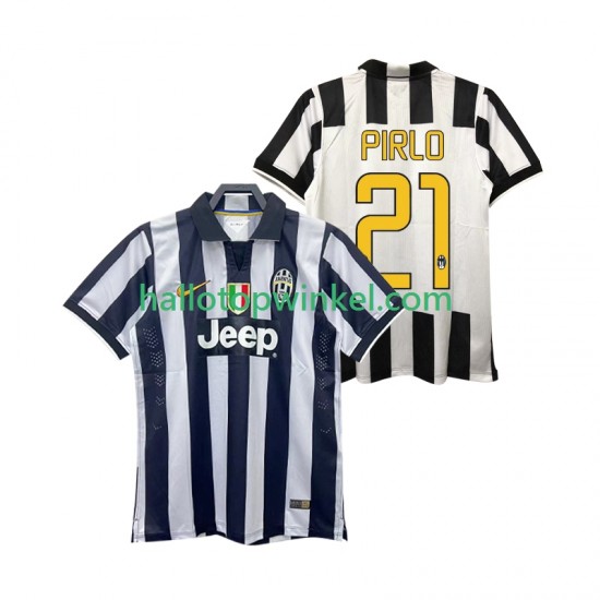 Juventus Voetbalshirt Andrea Pirlo 21 2014 2015 Retro Heren Thuis Tenue Korte Mouw