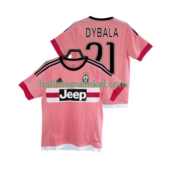 Juventus Voetbalshirt DYBALA 21 2016 2017 Retro Heren Uit Tenue Korte Mouw
