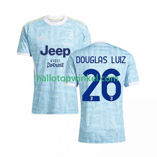 Juventus Voetbalshirt Douglas Luiz 26 Heren Uit Tenue 2025-2026 Korte Mouw