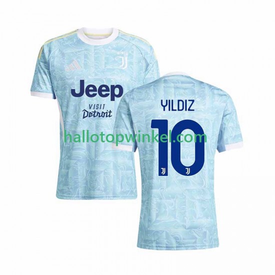 Juventus Voetbalshirt Kenan Yildiz 10 Heren Uit Tenue 2025-2026 Korte Mouw
