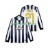 Juventus Voetbalshirt Pirlo 21 2014 2015 Retro Heren Thuis Tenue Lange Mouw