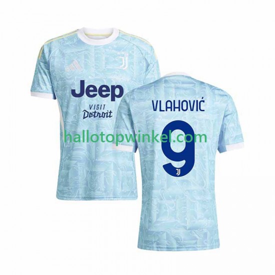 Juventus Voetbalshirt Vlahovic 9 Heren Uit Tenue 2025-2026 Korte Mouw