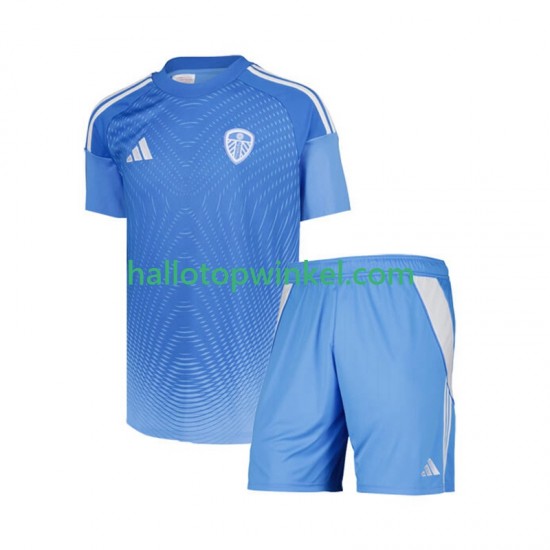Leeds United Voetbalshirt Doelman Kleuters/Kids Thuis Tenue 2025-2026 Korte Mouw