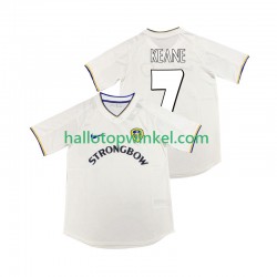 Leeds United Voetbalshirt KEANE 7 2000 2001 Retro Heren Thuis Tenue Korte Mouw