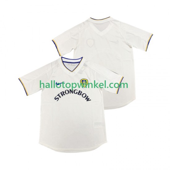 Leeds United Voetbalshirt 2000 2001 Retro Heren Thuis Tenue Korte Mouw