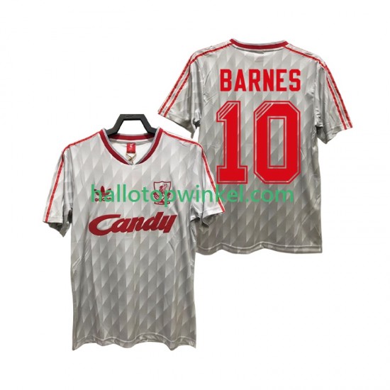 Liverpool Voetbalshirt BARNES 10 1989 1991 Retro Heren Uit Tenue Korte Mouw