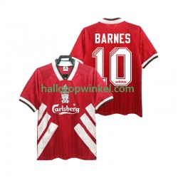 Liverpool Voetbalshirt BARNES 10 1993 1995 Retro Heren Thuis Tenue Korte Mouw