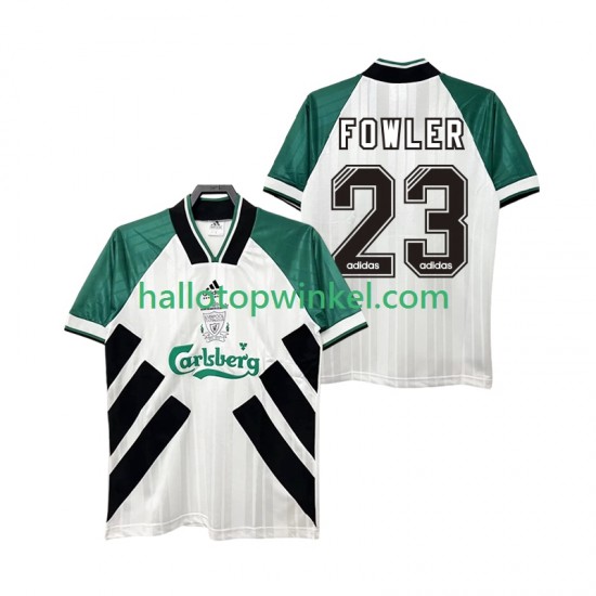 Liverpool Voetbalshirt FOWLER 23 1993 1995 Retro Heren Uit Tenue Korte Mouw