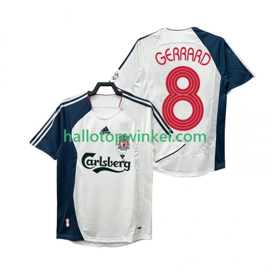 Liverpool Voetbalshirt GERRARD 8 Retro Heren Uit Tenue 2008 2006 Korte Mouw
