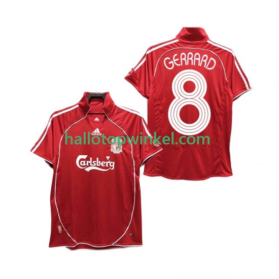 Liverpool Voetbalshirt GERRARD 8 Retro Heren Thuis Tenue 2008 2006 Korte Mouw
