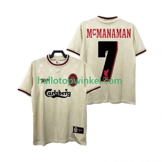 Liverpool Voetbalshirt MCMANAMAN 7 1996 1997 Retro Heren Uit Tenue Korte Mouw