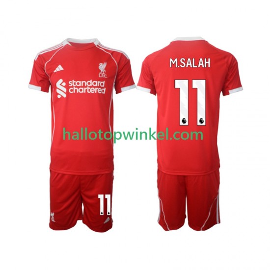 Liverpool Voetbalshirt Mohamed Salah 11 Kleuters/Kids Thuis Tenue 2025-2026 Korte Mouw
