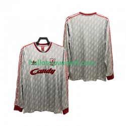 Liverpool Voetbalshirt 1989 1991 Retro Heren Uit Tenue Lange Mouw