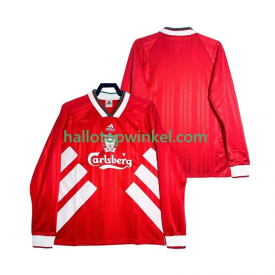 Liverpool Voetbalshirt 1993 1995 Retro Heren Thuis Tenue Lange Mouw