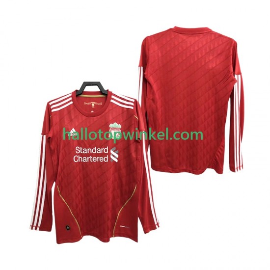 Liverpool Voetbalshirt 2012 Retro Heren Thuis Tenue 2010 Lange Mouw