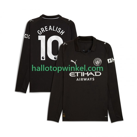 Manchester City Voetbalshirt Jack Grealish 10 Heren Uit Tenue 2025-2026 Lange Mouw