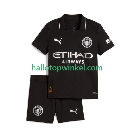 Manchester City Voetbalshirt Kleuters/Kids Uit Tenue 2025-2026 Korte Mouw