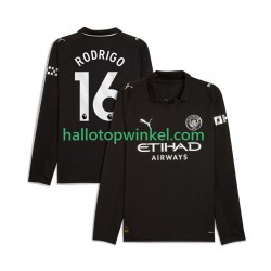 Manchester City Voetbalshirt Rodrigo Hernandez 16 Heren Uit Tenue 2025-2026 Lange Mouw