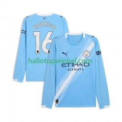 Manchester City Voetbalshirt Rodrigo Hernandez 16 Heren Thuis Tenue 2025-2026 Lange Mouw