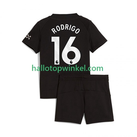 Manchester City Voetbalshirt Rodrigo Hernandez 16 Kleuters/Kids Uit Tenue 2025-2026 Korte Mouw
