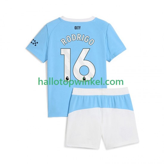 Manchester City Voetbalshirt Rodrigo Hernandez 16 Kleuters/Kids Thuis Tenue 2025-2026 Korte Mouw