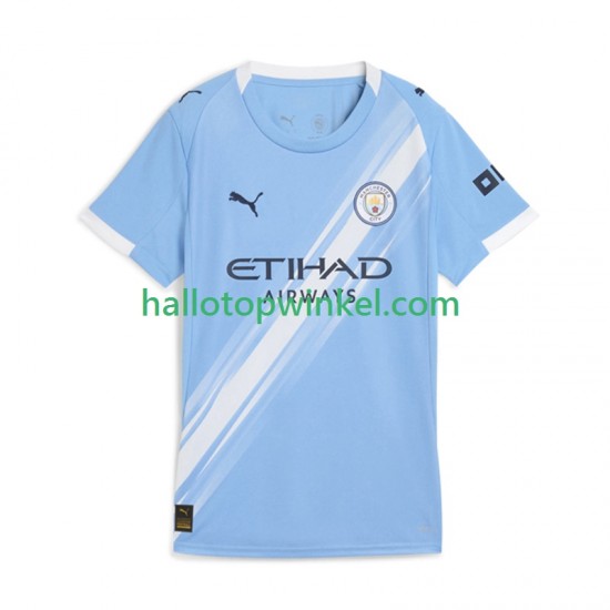 Manchester City Voetbalshirt Dames Thuis Tenue 2025-2026 Korte Mouw