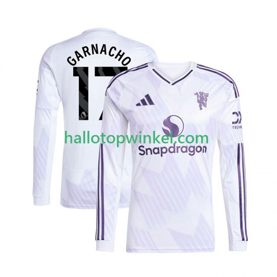 Manchester United Voetbalshirt Alejandro Garnacho 17 Heren Uit Tenue 2025-2026 Lange Mouw