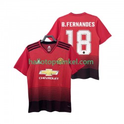 Manchester United Voetbalshirt B.FERNANDES 18 2018 2019 Retro Heren Thuis Tenue Korte Mouw