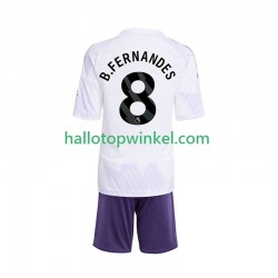 Manchester United Voetbalshirt Bruno Fernandes 8 Kleuters/Kids Uit Tenue 2025-2026 Korte Mouw