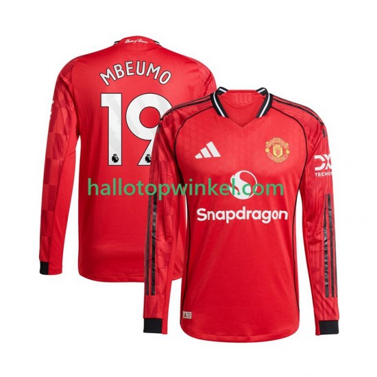 Manchester United Voetbalshirt Bryan Mbeumo 19 Heren Thuis Tenue 2025-2026 Lange Mouw