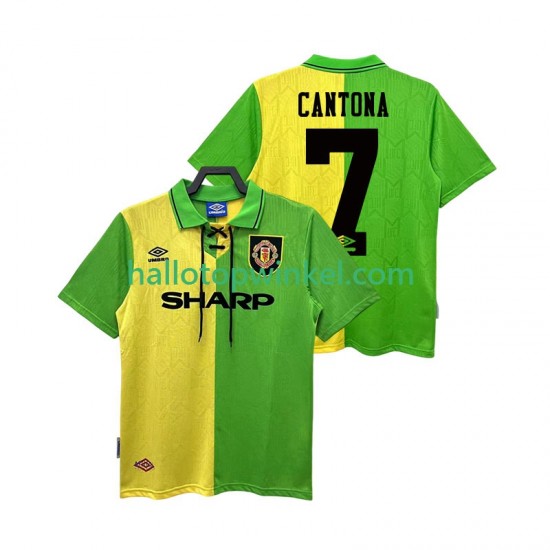 Manchester United Voetbalshirt CANTONA 7 1992 Retro Heren Uit Tenue 1994 Korte Mouw