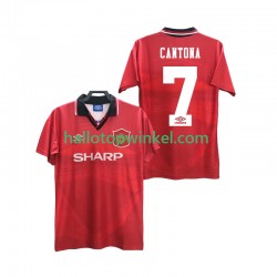 Manchester United Voetbalshirt CANTONA 7 1996 Retro Heren Thuis Tenue 1994 Korte Mouw