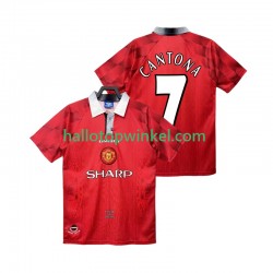 Manchester United Voetbalshirt CANTONA 7 1996 1997 Retro Heren Thuis Tenue Korte Mouw