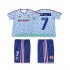 Manchester United Voetbalshirt CANTONA 7 1990 1992 Retro Kleuters/Kids Uit Tenue Korte Mouw