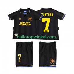 Manchester United Voetbalshirt CONTONA 7 1993 Retro Kleuters/Kids Uit Tenue 1994 Korte Mouw