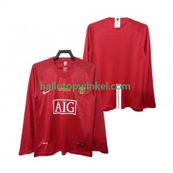 Manchester United Voetbalshirt Champions League 2007 Retro Heren Thuis Tenue 2008 Lange Mouw
