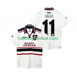 Manchester United Voetbalshirt GIGGS 11 1998 Retro Heren Uit Tenue 1999 Korte Mouw