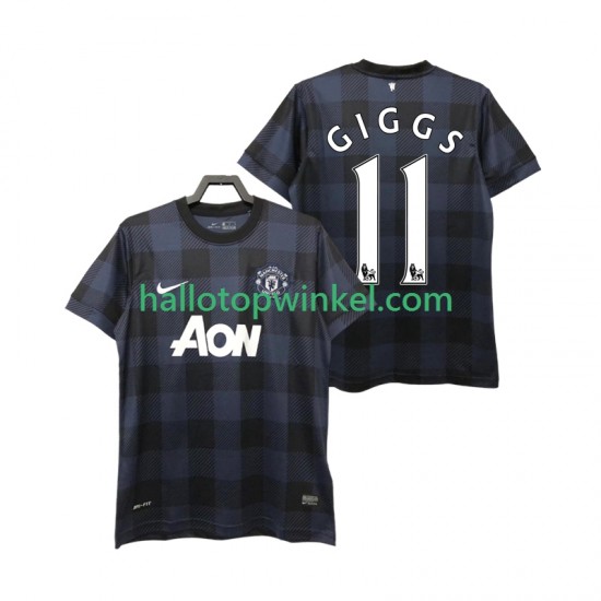Manchester United Voetbalshirt GIGGS 11 2013 2014 Retro Heren Uit Tenue Korte Mouw