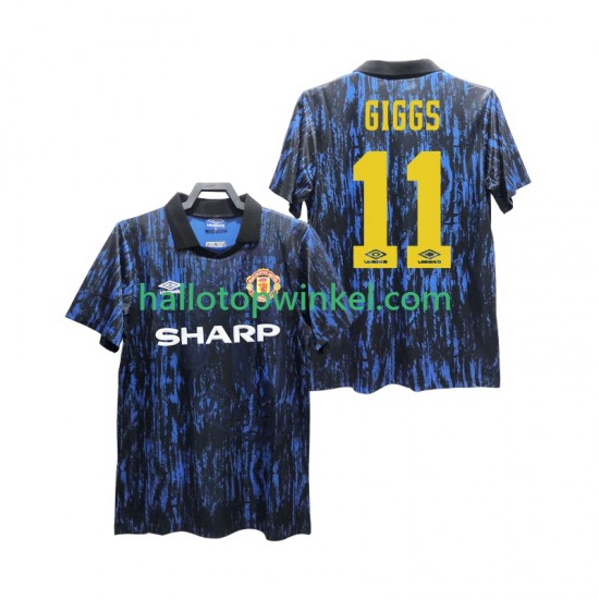 Manchester United Voetbalshirt GIGGS 11 1993 Retro Heren Thuis Tenue Korte Mouw