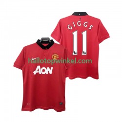 Manchester United Voetbalshirt GIGGS 11 2013 2014 Retro Heren Thuis Tenue Korte Mouw