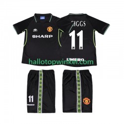 Manchester United Voetbalshirt GIGGS 11 1998 Retro Kleuters/Kids Derde Tenue 1999 Korte Mouw