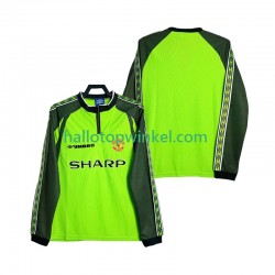 Manchester United Voetbalshirt 1998 2000 Doelman Retro Heren Thuis Tenue Lange Mouw