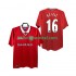 Manchester United Voetbalshirt Keane 16 2000 Retro Heren Thuis Tenue 1999 Korte Mouw