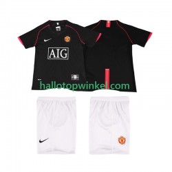Manchester United Voetbalshirt 2007 Retro Kleuters/Kids Uit Tenue 2008 Korte Mouw