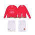 Manchester United Voetbalshirt Premier League 2009 Retro Kleuters/Kids Thuis Tenue 2008 Lange Mouw