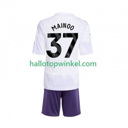 Manchester United Voetbalshirt Kobbie Mainoo 37 Kleuters/Kids Uit Tenue 2025-2026 Korte Mouw