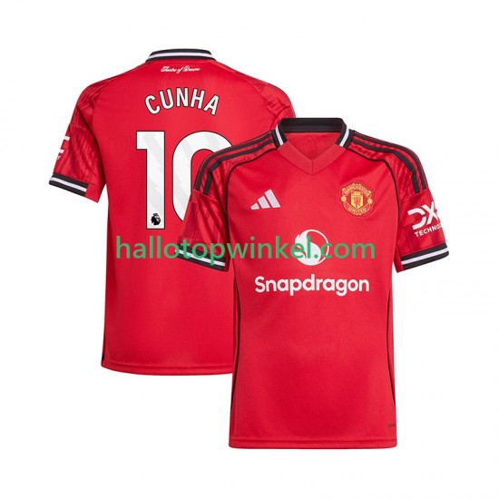 Manchester United Voetbalshirt Matheus Cunha 10 Heren Thuis Tenue 2025-2026 Korte Mouw