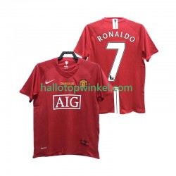 Manchester United Voetbalshirt RONALDO 7 2007 Retro Heren Thuis Tenue 2008 Korte Mouw