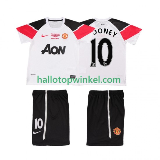Manchester United Voetbalshirt ROONEY 10 Champions League 2012 Retro Kleuters/Kids Derde Tenue 2011 Korte Mouw